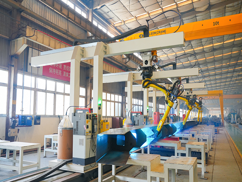 LD單梁主梁筋板機器人焊接生產(chǎn)線